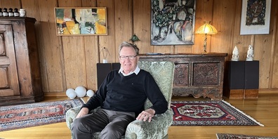 Urs Schmid hat in der historischen Gerichtsstube auch Kunstschaffenden Raum gegeben.