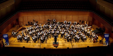 Das SBO trat am Lucerne Symphonic Wind Band Contest 2023 im KKL Luzern auf.