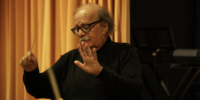 Kopf und Herz des Klangkörpers Concentus rivensis: Der Gründer und künstlerische Leiter Enrico Lavarini.