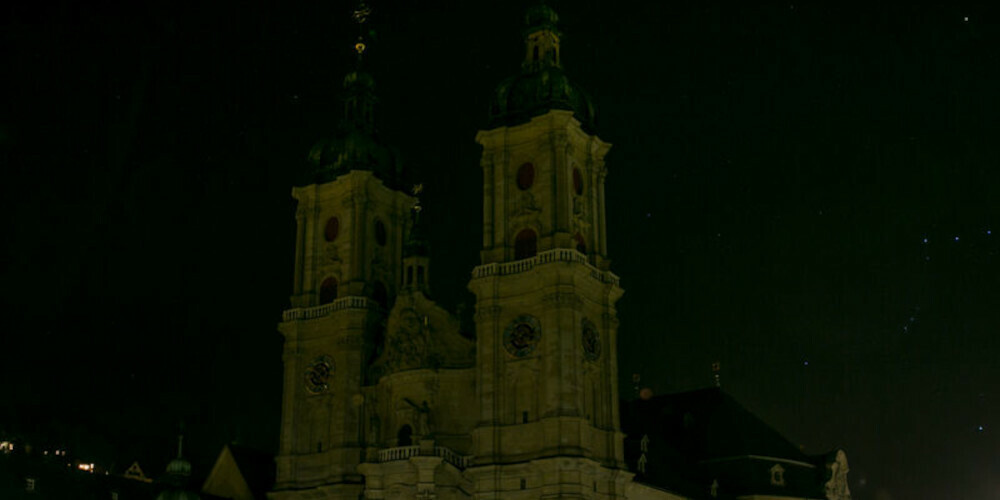 Das Kloster St.Gallen steht am 23. März für eine ganze Stunde vollständig im Dunkeln.