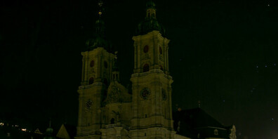 Das Kloster St.Gallen steht am 23. März für eine ganze Stunde vollständig im Dunkeln.