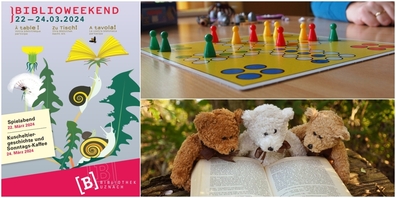 Spielabend und Geschichtenerzähl-Anlass in der Bibliothek Uznach.