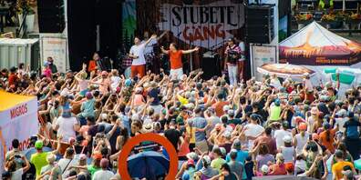 Stubete Gäng tritt auch in Wildhaus auf, zusammen mit Remo Forrer, Baba Shrimps und Megawatt.
