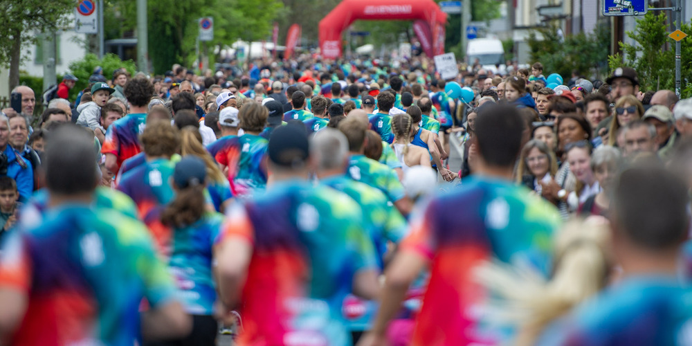Über 8'000 Menschen rannten an Auffahrt in und um St.Gallen.