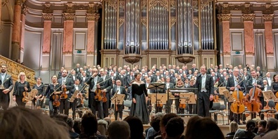 Kantatengala'24 mit den Männerchören Männerchor Zürich, Sängerbund Wetzikon und Männerxang Küssnacht unter der Leitung von Roger Widmer.