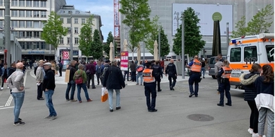 Corona-Demo auf dem Kornhausplatz