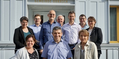 Im Bild (von hinten links im Uhrzeigersinn): Cornelia Brülisauer, Iwan Schnyder, Peter Kürsteiner, Niklaus Hörler, Thomas Thym, Rolf Wild, Cornelia Weiler, Erika Weiss, Hampi Bösch und Julia Bossard.
