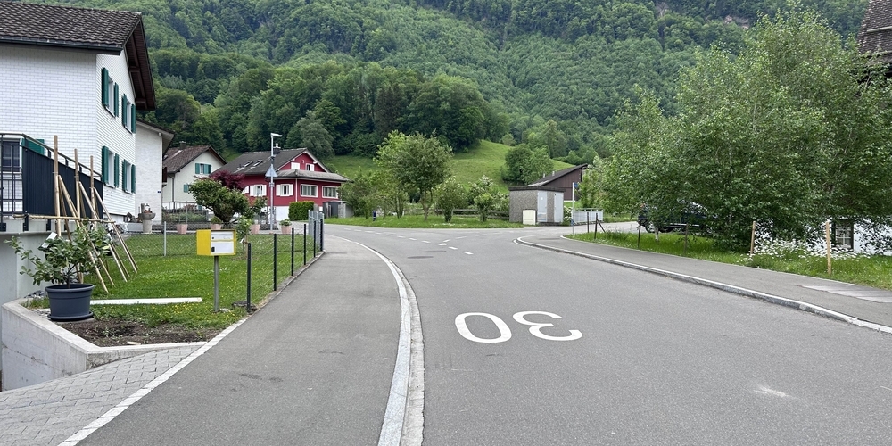 Als ein 46-jähriger Autofahrer rückwärts von einem Parkplatz auf diese Strasse fuhr, kam es zur Kollision mit einem 40-jährigen Velofahrer.