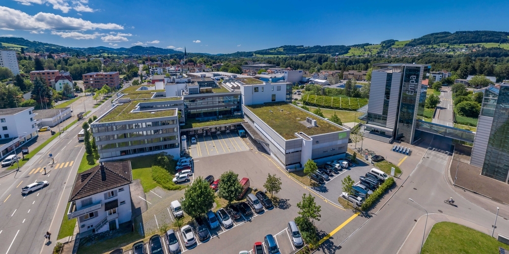 Switzerland Innovation Park Ost in St.Gallen. Mit acht Massnahmen will der Kanton die Innovationskraft der Unternehmen und ihre Wettbewerbsfähigkeit stärken.