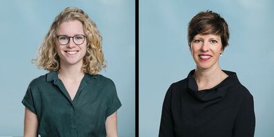 Lydia Wenger (links) und Angelica Schmid (rechts) sind die neuen Co-Fraktionspräsidentinnen der SP/Juso/PFG-Fraktion.