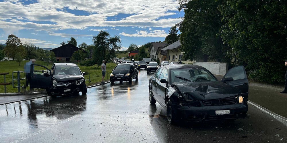 Der 85-jährige Lenker sah das abbiegende Auto zu spät.