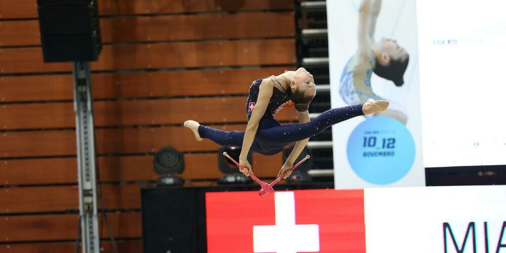 Mia Engel, Siegerin bei den Seniorinnen in Le Landeron, am Wettkampf in Portugal