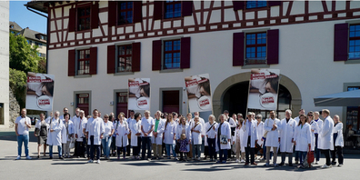 Der Marsch startete am Fronwagplatz und ging über den Samstagmarkt bis zum Freiern Platz. 