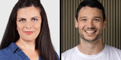 Alja Schiescher, neue Co-Schulleiterin Schönenwegen (links) und Claude Angehrn, Co-Schulleiter Rotmonten-Gerhalde (rechts)