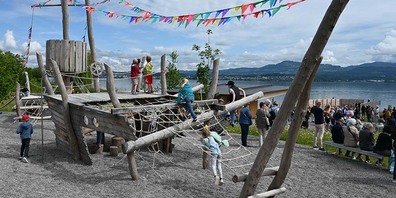 Grosse Anziehungskraft: Das Piratenschiff ist weit mehr als ein schöner Blickfang.