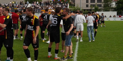 Jubelnde Altstätter: ein gewohntes Bild in dieser Saison