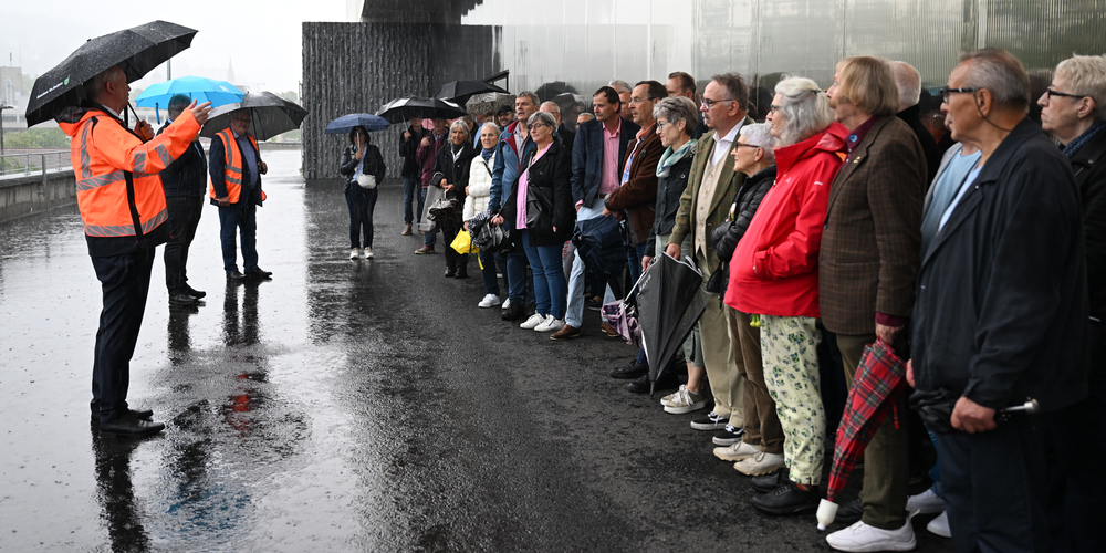 Das Wetter konnte die Hauseigentümer nicht schrecken
