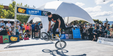 Die UCI Rad- und Para-Cycling- Weltmeisterschaften Zürich 2024 markieren mit «Zäme ufs Velo» Präsenz im Kanton Zürich. 