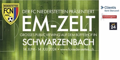 Für Fussball- und Partyliebhaber: Public Viewing des FC Niederstetten 1950