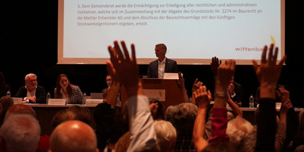 An der Bürgerratsversammlung Wittenbach wurde intensiv diskutiert.