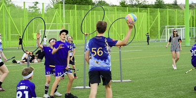 Früher Quidditch genannt, wurde Quadball ursprünglich von Studenten in den USA nach Vorbild der Romane um Harry Potter entwickelt.