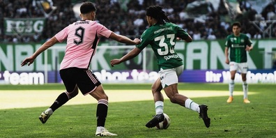 Ein FC St.Gallen-Spieler während eines Match.