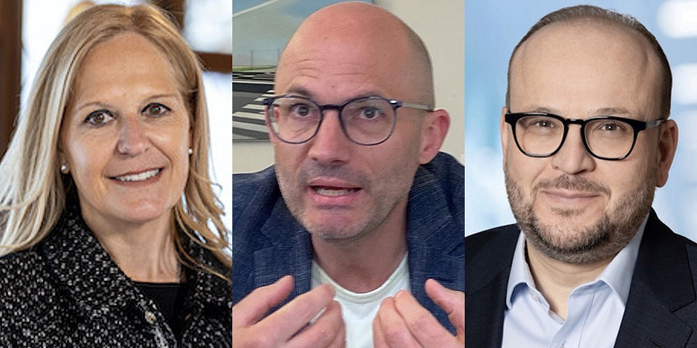 3 Kandidaten für das Stadtpräsidium: Barbara Dillier (parteilos), Boris Meier (Grünliberale), Martin Stöckling (FDP).