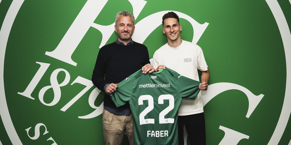 Neu bei St.Gallen: Konrad Faber (rechts) mit Sportchef Roger Stilz