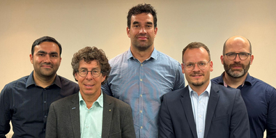 v.l.n.r.: Sayit Atile, Jürg Plüss, Adrian Rüst, Diego Koller, Jan Egeter; auf dem Bild fehlt Lisa Bruderer