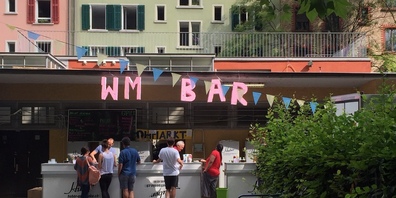 Schon 2018 fand im beschaulichen Bullingerhof anlässlich der WM in Russland ein Public Viewing statt.