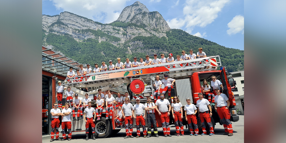 Erst vor fünf Jahren gegründet: Die Jugendfeuerwehr der Feuerwehr Pizol.