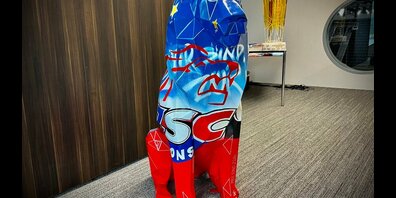 Er ist wieder da, der kultige ZSC-Löwe. 