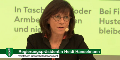 Die langjährige Gesundheitschefin, Regierungsrätin Heidi Hanselmann, wurde verabschiedet.