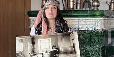 Zeitreisende Patricia Sluka zeigt, wie es zu Zeiten der Familie Gugerli im Schloss ausgesehen hat. 