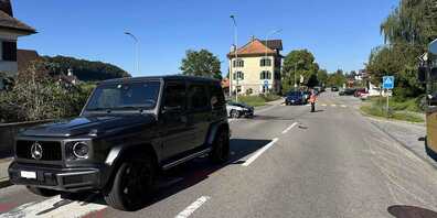 Am Auto entstand bei der Kollision Totalschaden.