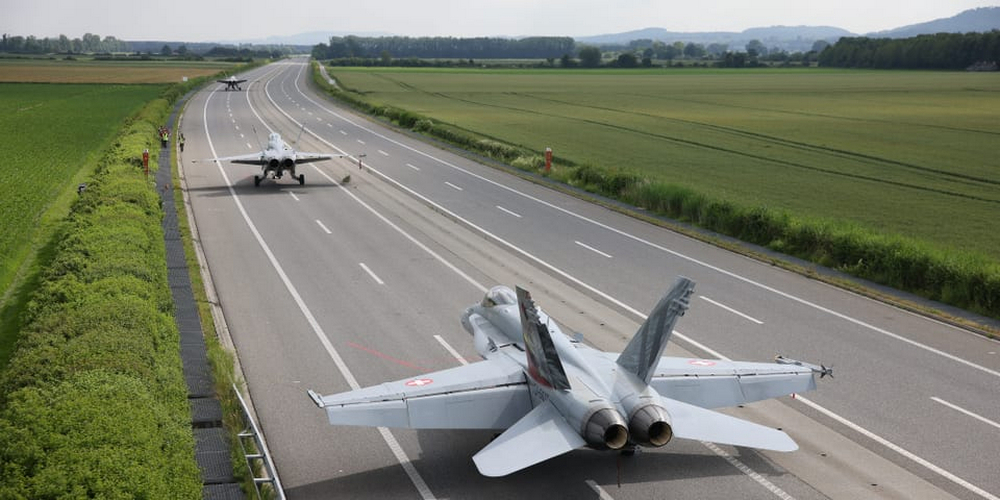 Am Mittwoch bot sich ein ungewohntes Bild auf einer Schweizer Autobahn