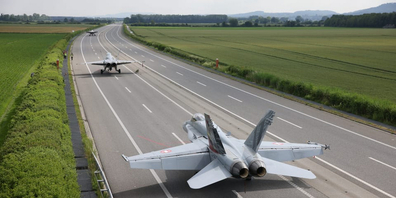 Am Mittwoch bot sich ein ungewohntes Bild auf einer Schweizer Autobahn