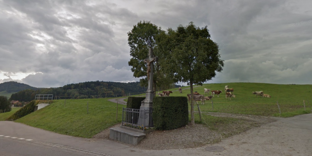 Das Wegkreuz am Hasenberg in Kirchberg