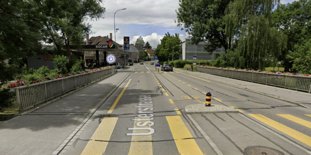 Die Glattbrücke wird voraussichtlich bis Mitte August 2024 für den Durchgangsverkehr gesperrt.