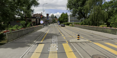 Die Glattbrücke wird voraussichtlich bis Mitte August 2024 für den Durchgangsverkehr gesperrt.