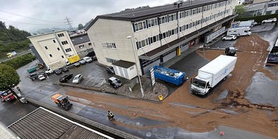 Die Vogelperspektive zeigt das Ausmass des Vorfalls.