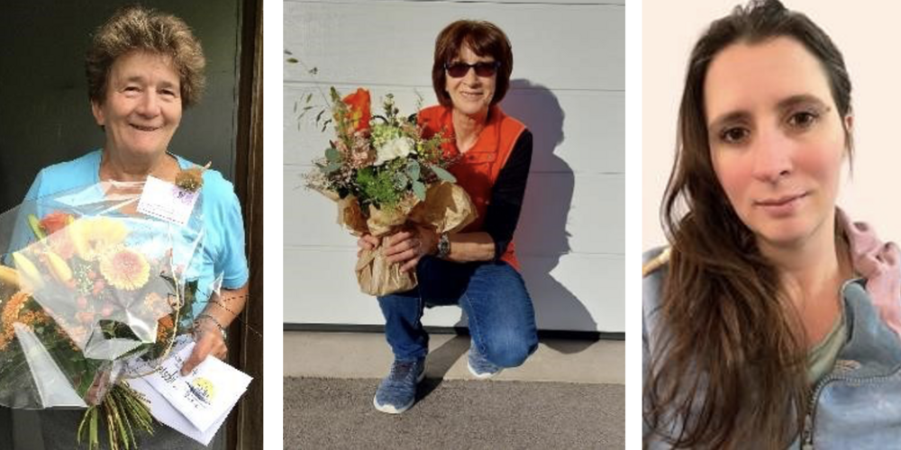 Von links: Frieda Roth, Annemarie Scherrer und Bettina Fäh.