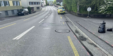 Schwerer Selbstunfall eines E-Bike-Fahrers in Uznach.