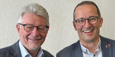 Sie wurden für die kommunalen Wahlen nominiert: Hans Mäder (links) als Stadtpräsident, und Andi Breitenmoser als Stadtrat.