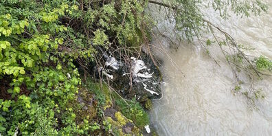 Durch die Kanalisation gelangte der Lack in die Goldach.