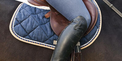 Eine Reiterin ist in Gossau SG aus dem Sattel gerutscht. (Symbolbild)