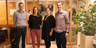 Der neue Vorstand  v.l.: Manuel Wiesli, Nadine Fiechter, Sabrina Spörri und Christian Fiechter.