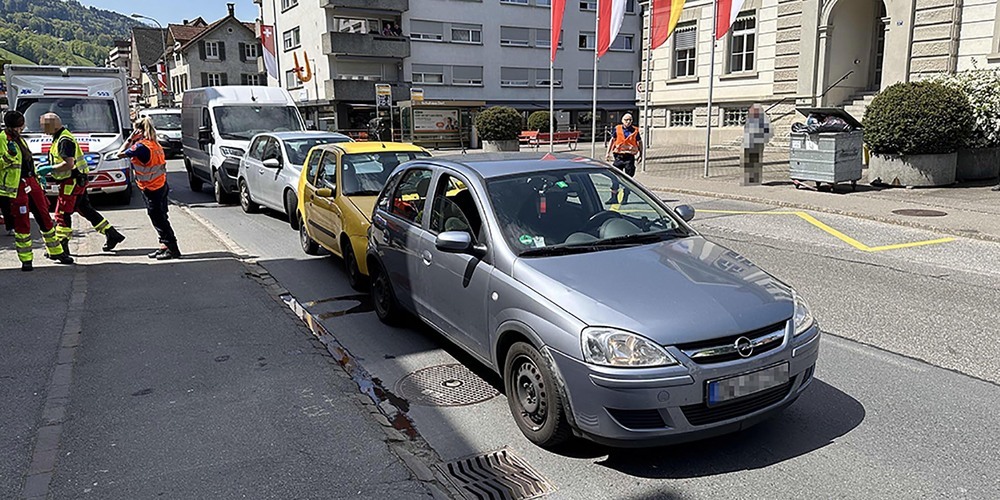 Crash in Siebnen.