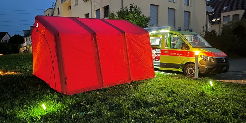 Die Feuerwehrsanität im Einsatz für Patientinnen und Patienten. 