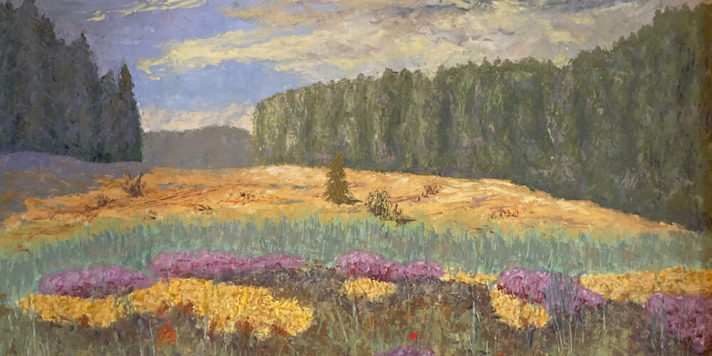 Ölbild «Oberhöfler Baldrian» von Emil Muggli, 1981.